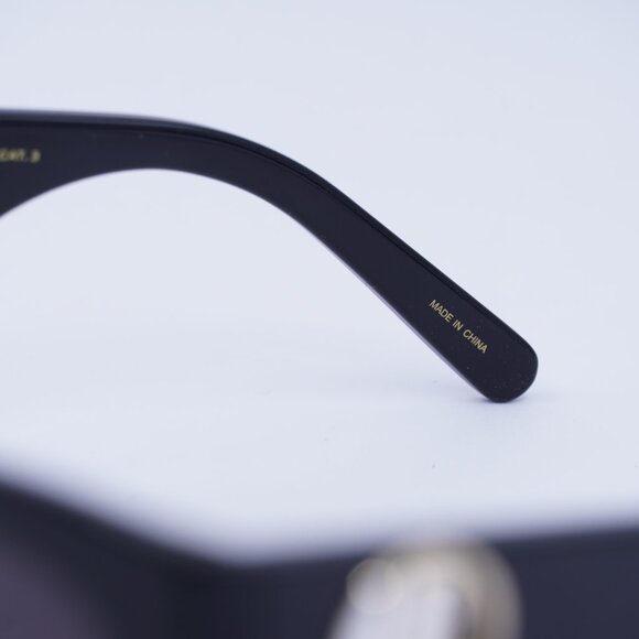 Marc Jacobs MARC 697/S 0807 FF Sunglasses Black Cat Eye Frame, Violet Lenses - Picture 7 of 10